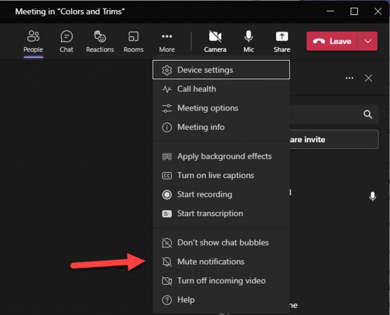 Mute Notifications During Microsoft Teams Meetings – 365 Architechs